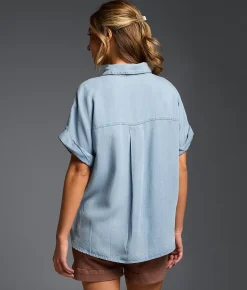 Buckle Black Refined Edit - Chambray Shirt Blue Best