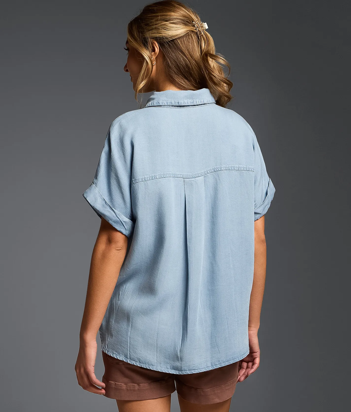 Buckle Black Refined Edit - Chambray Shirt Blue Best
