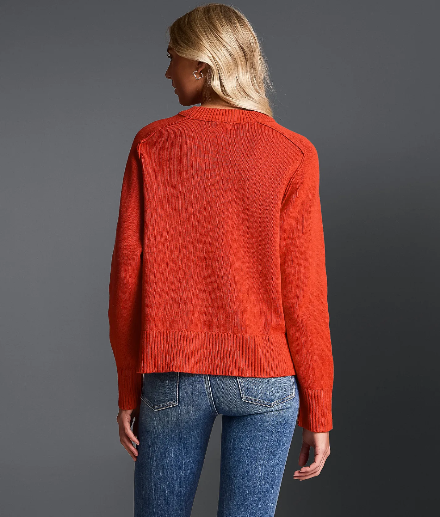 Tops | Buckle Black Refined Edit - Exposed Seam Sweater Molten Lava