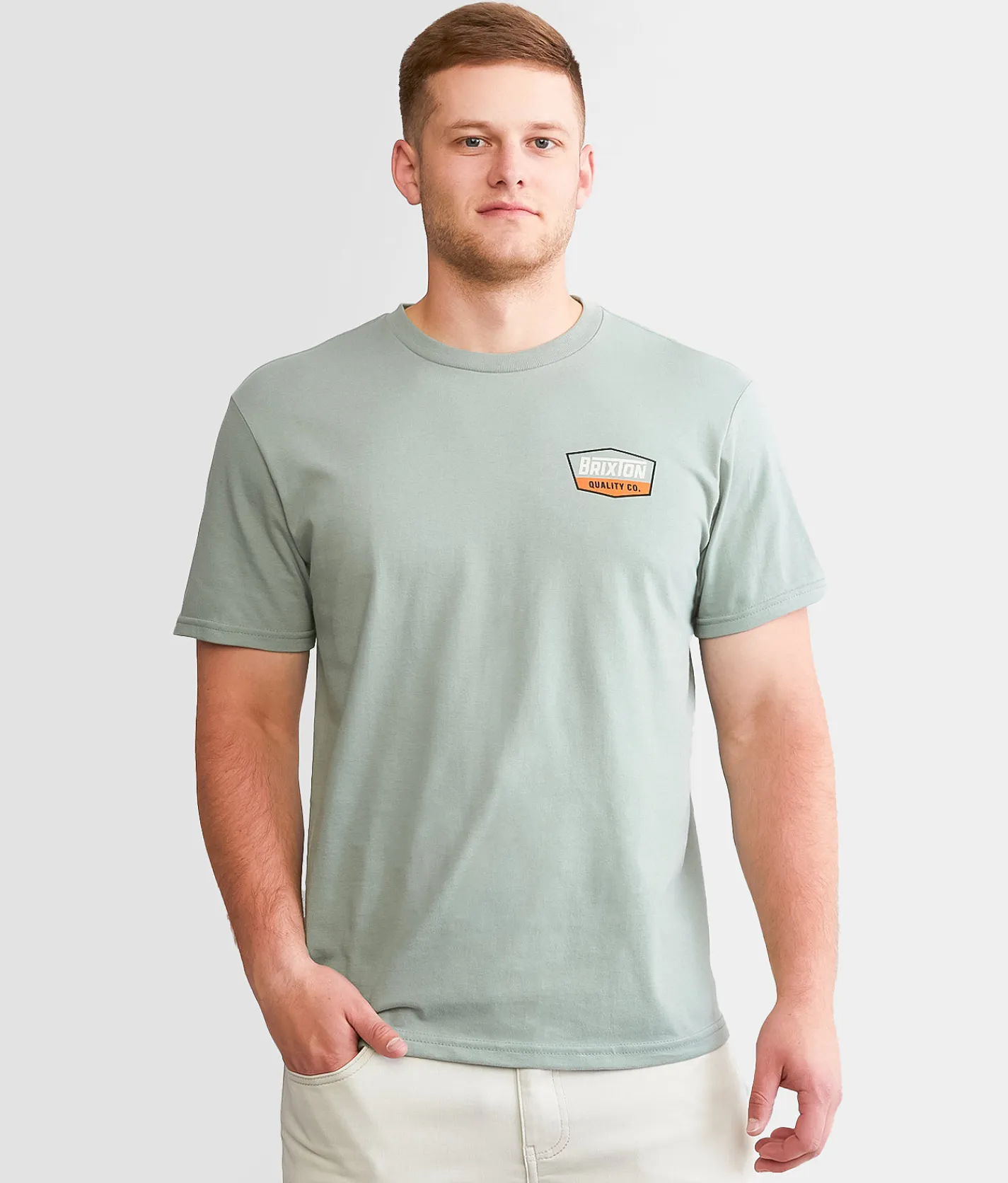 Graphic T-Shirts | Brixton Regal T-Shirt Ivy Green Washed Black
