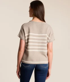 Tops | Z Supply Regina Striped Sweater Natural Heather