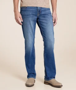 Bottoms|Jeans | Reclaim Regular Straight Stretch Jean Saxony