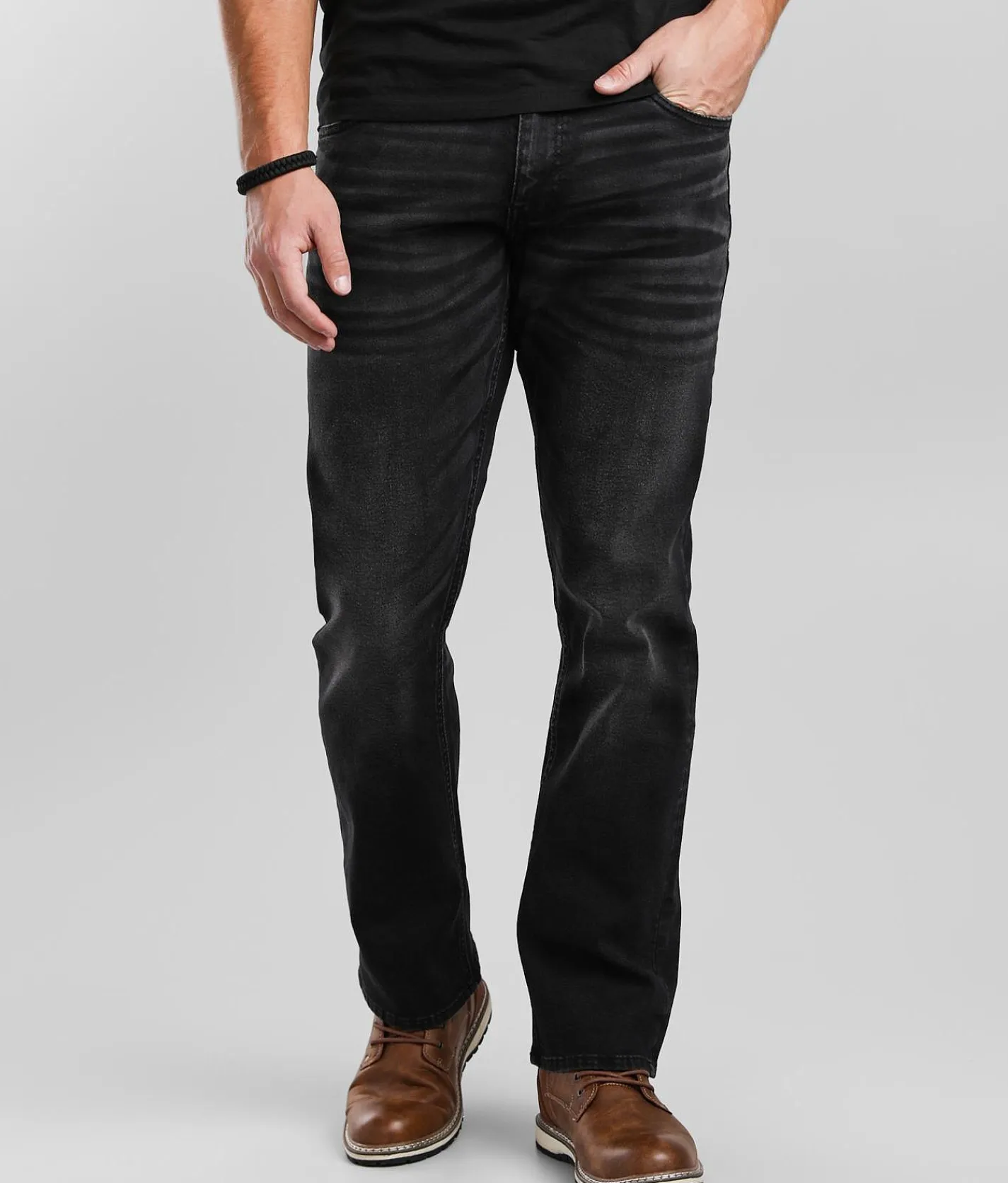 Bottoms|Jeans | Reclaim Regular Straight Stretch Jean Black