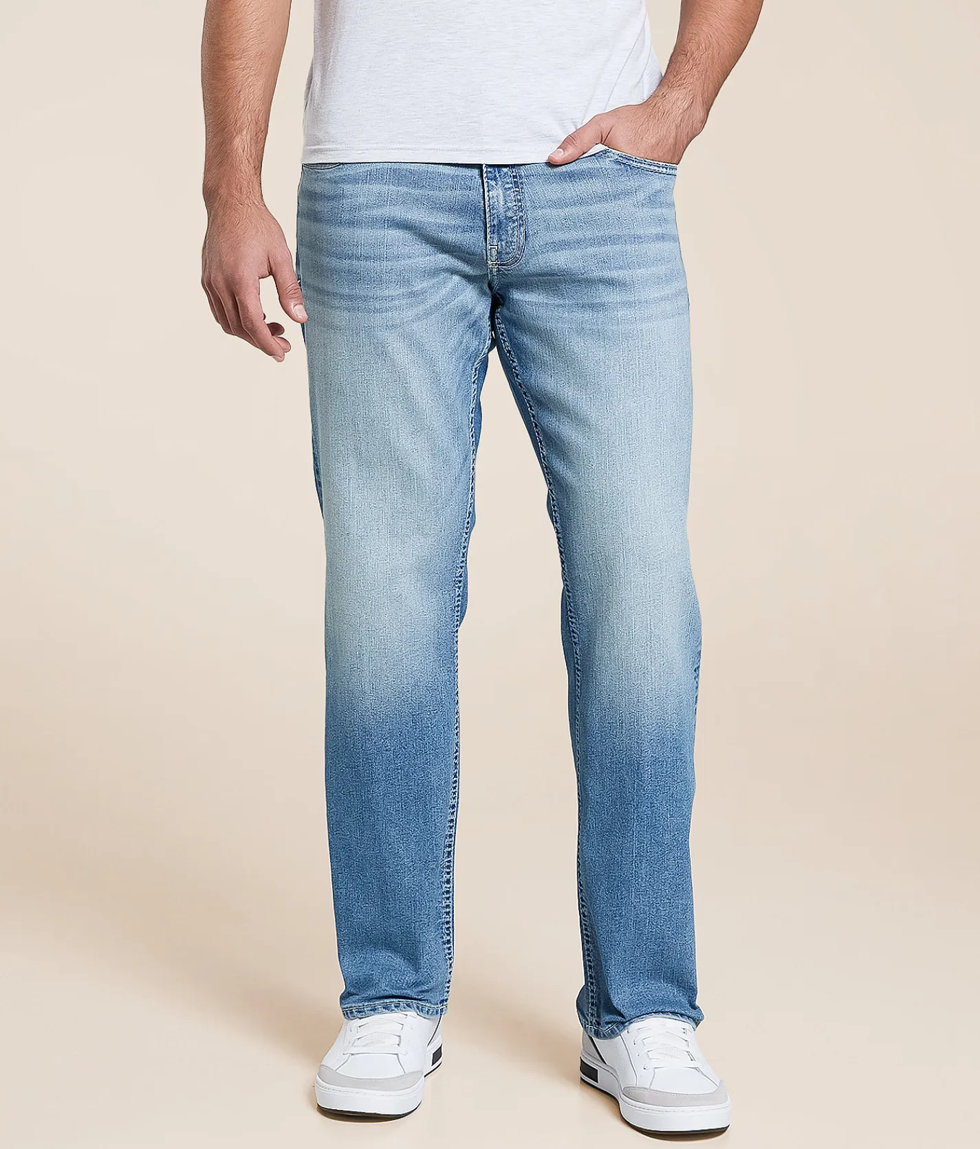 Bottoms | Reclaim Relaxed Straight Stretch Jean Orpington