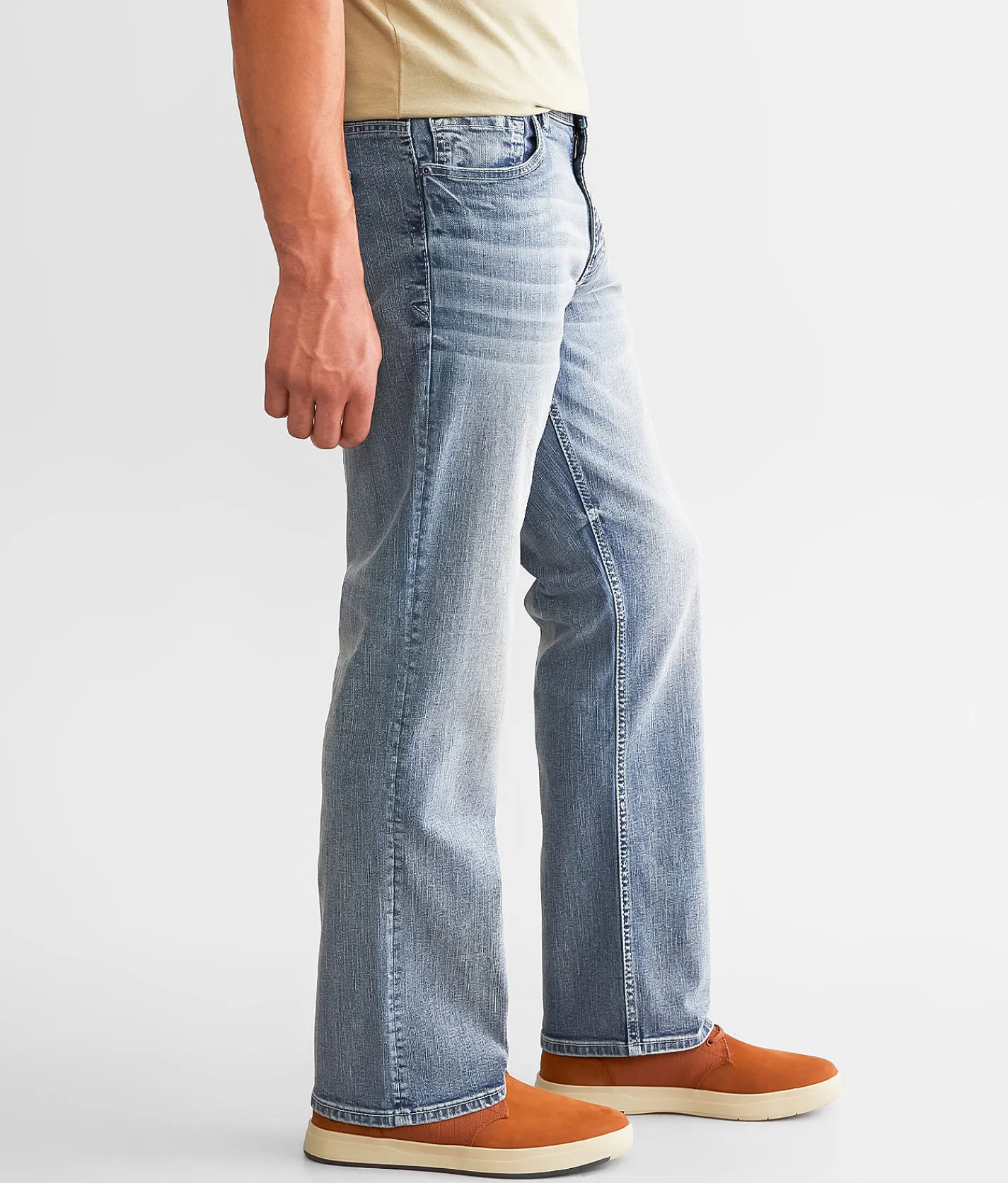 Sale Jeans|Bottoms | Reclaim Relaxed Straight Stretch Jean Leo