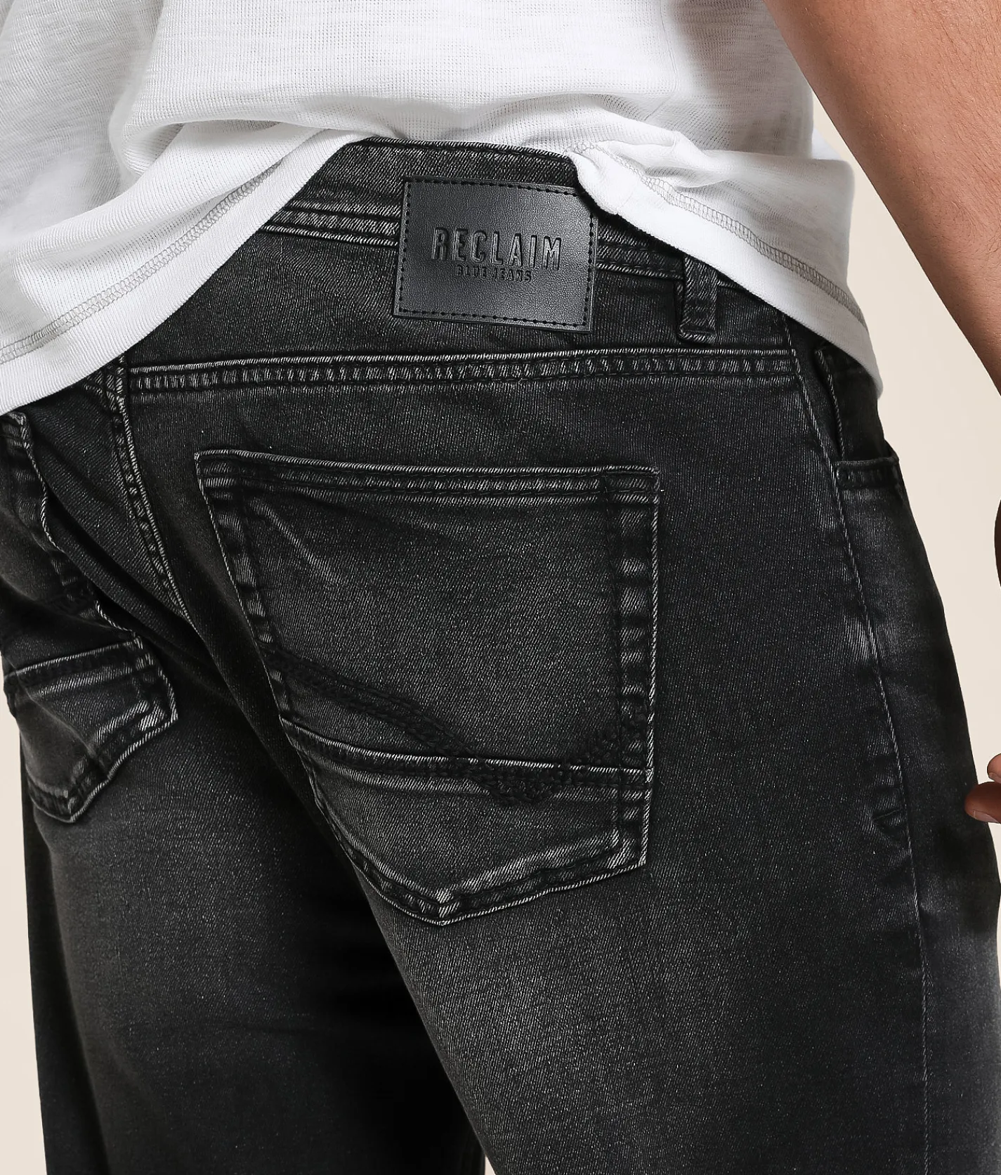 Bottoms|Jeans | Reclaim Relaxed Straight Stretch Jean Washed Black