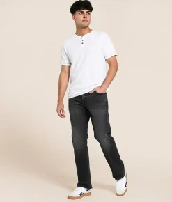 Bottoms|Jeans | Reclaim Relaxed Straight Stretch Jean Washed Black