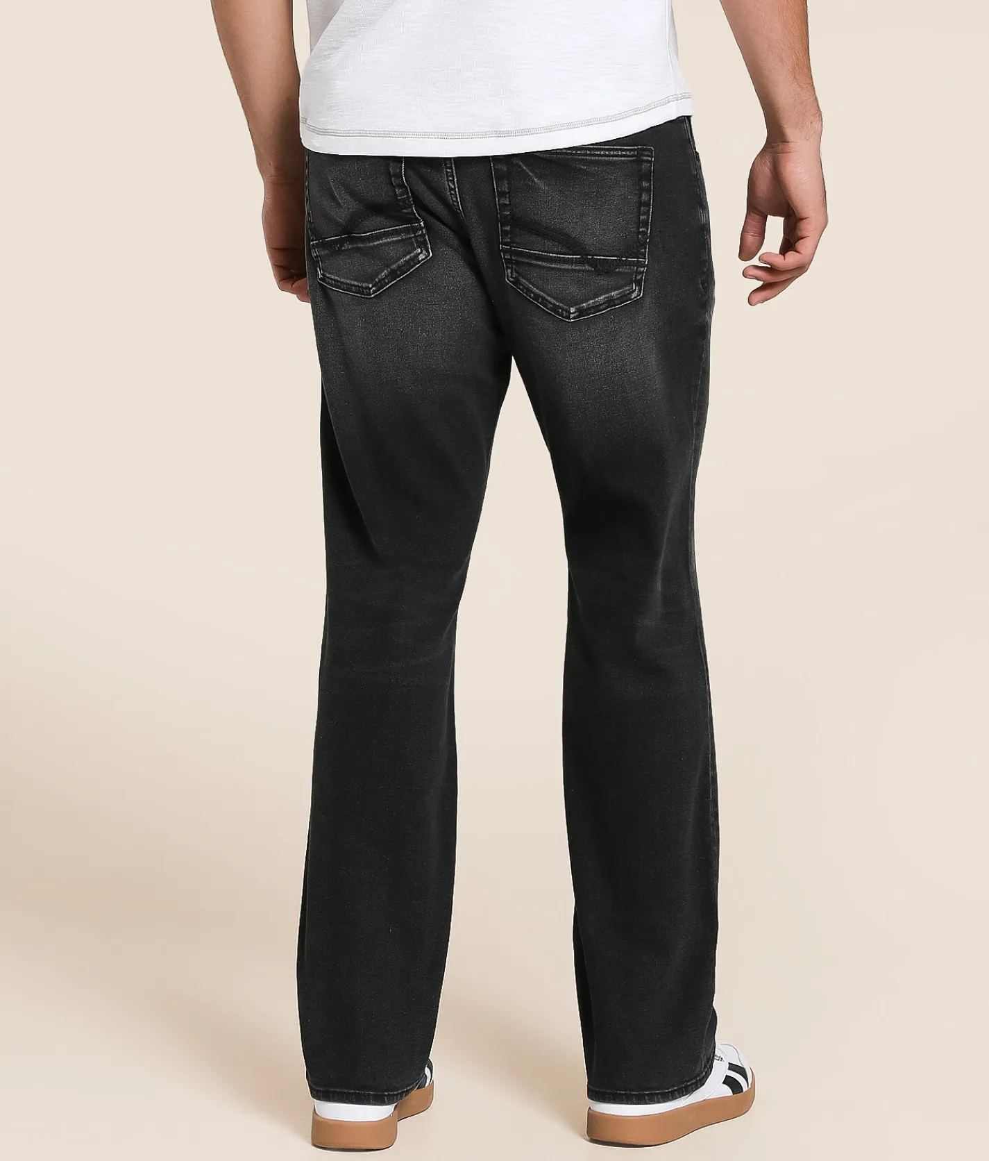 Bottoms|Jeans | Reclaim Relaxed Straight Stretch Jean Washed Black