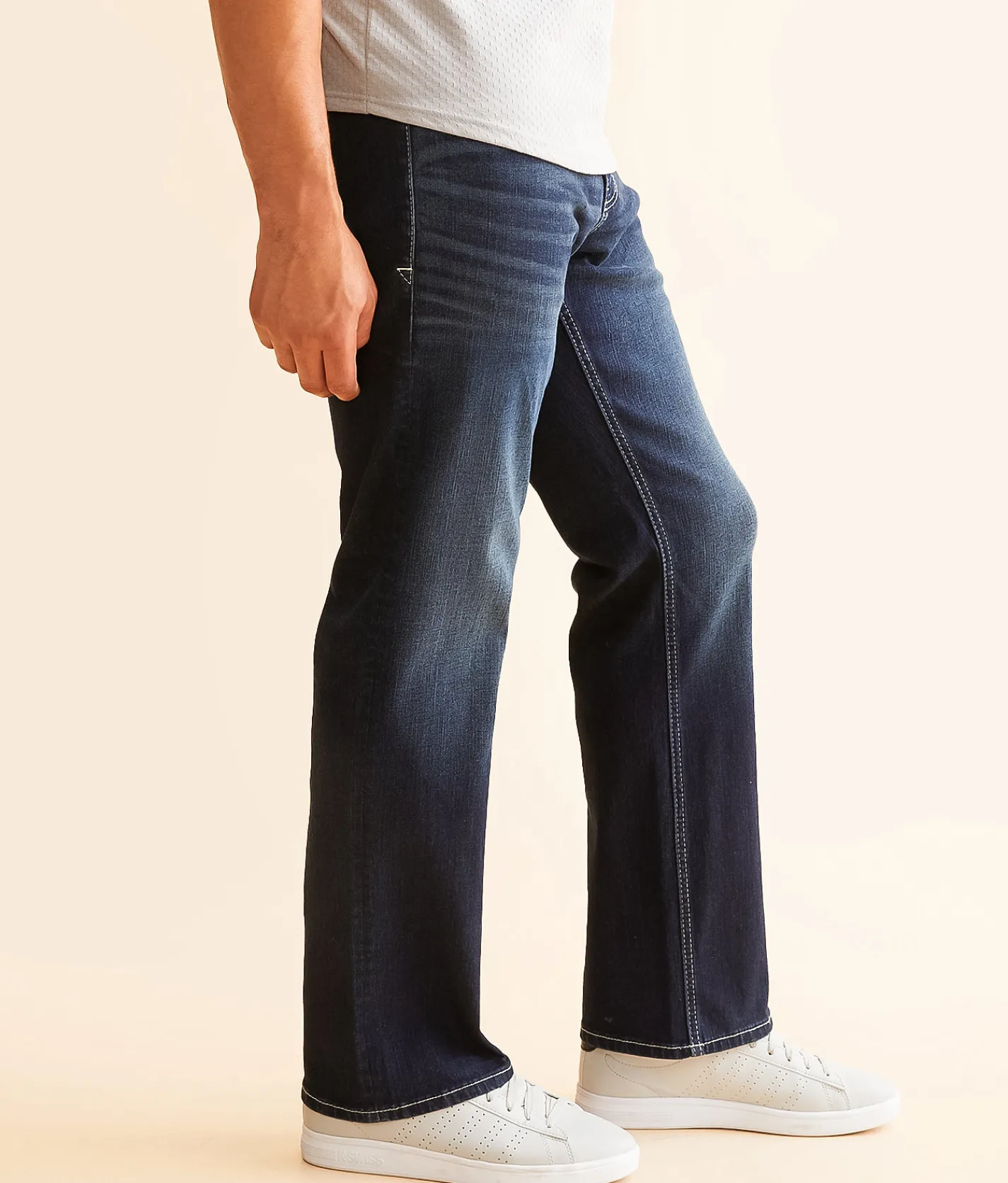 Reclaim Relaxed Straight Stretch Jean Beau Discount