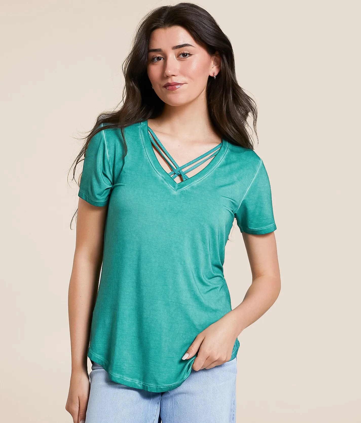 White Crow Remi Washed Top Deep Sea Hot