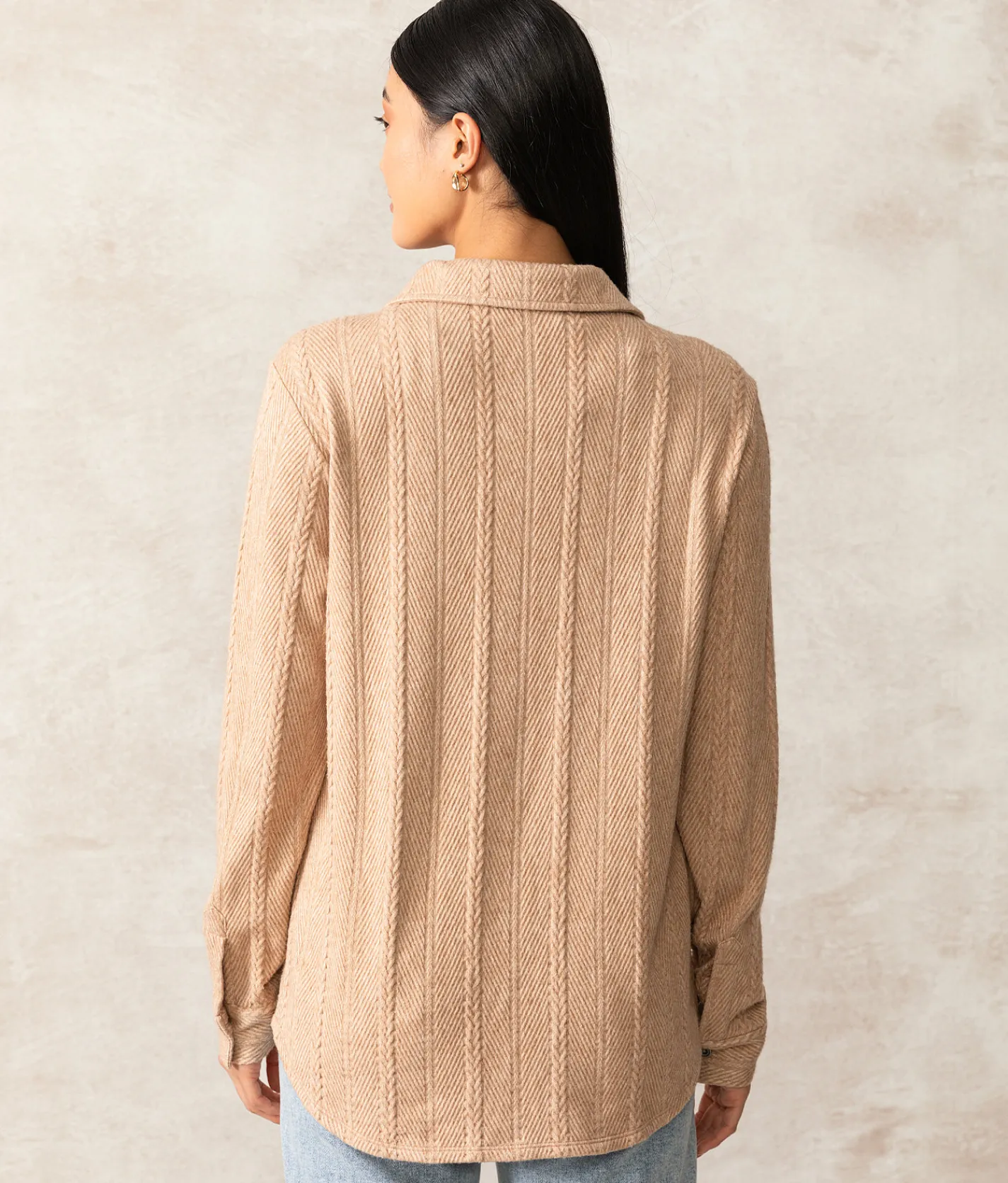 Buckle Black Remmy Brushed Knit Shirt Tan Outlet