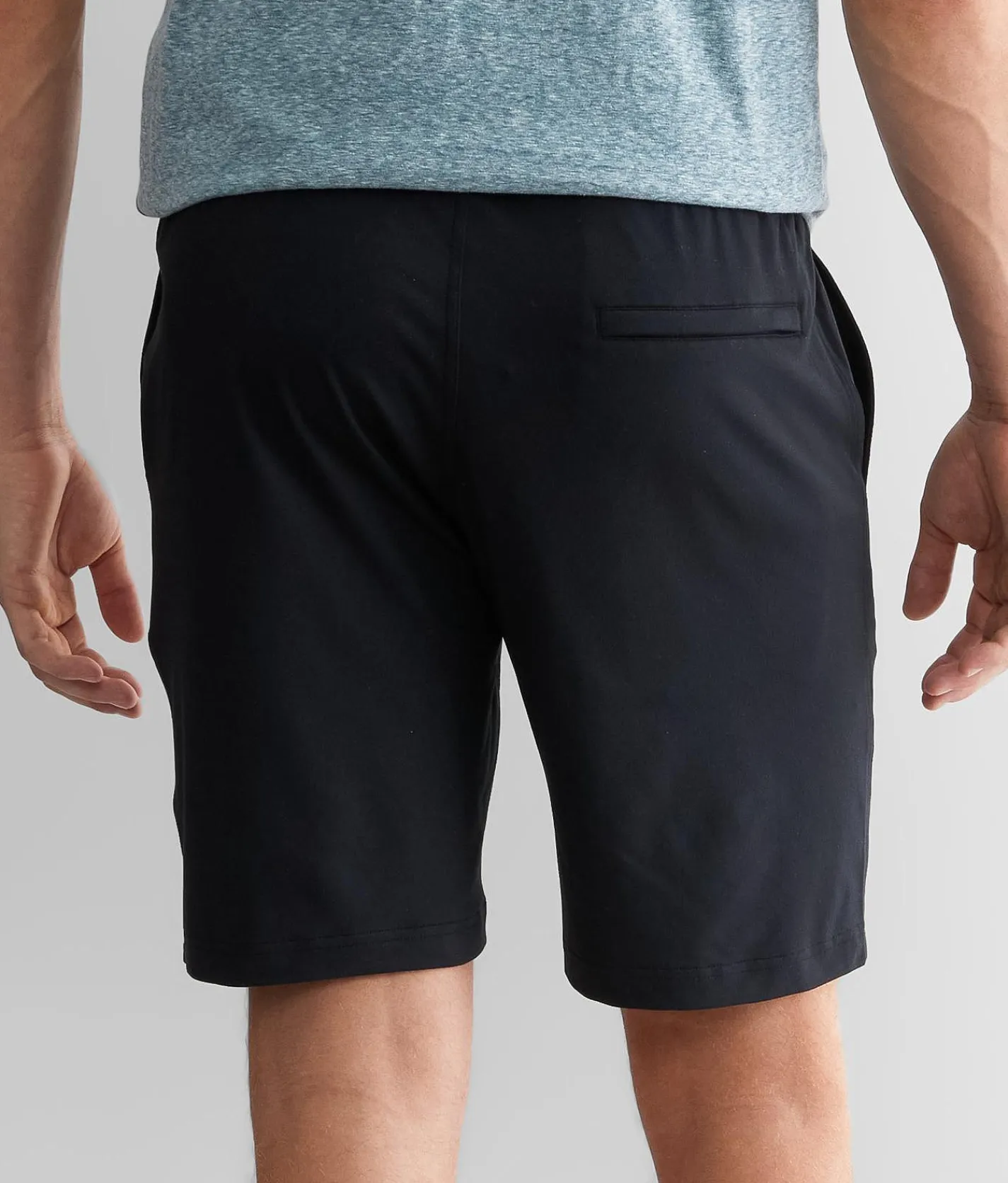 Bottoms|Activewear | BKE Renley Performance Knit Short Jet Black