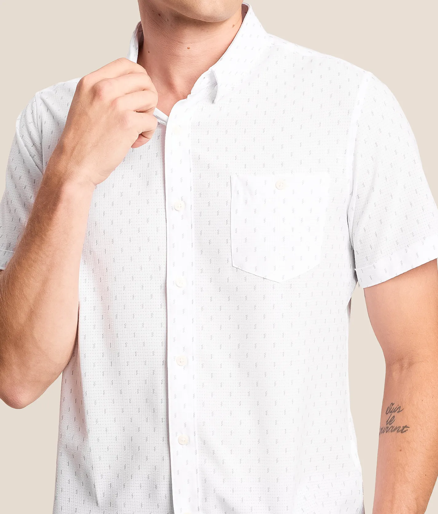 Tops | 7Diamonds Renzo Stretch Shirt White