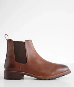 Reserved Footwear Theo Leather Chelsea Boot Brown Discount
