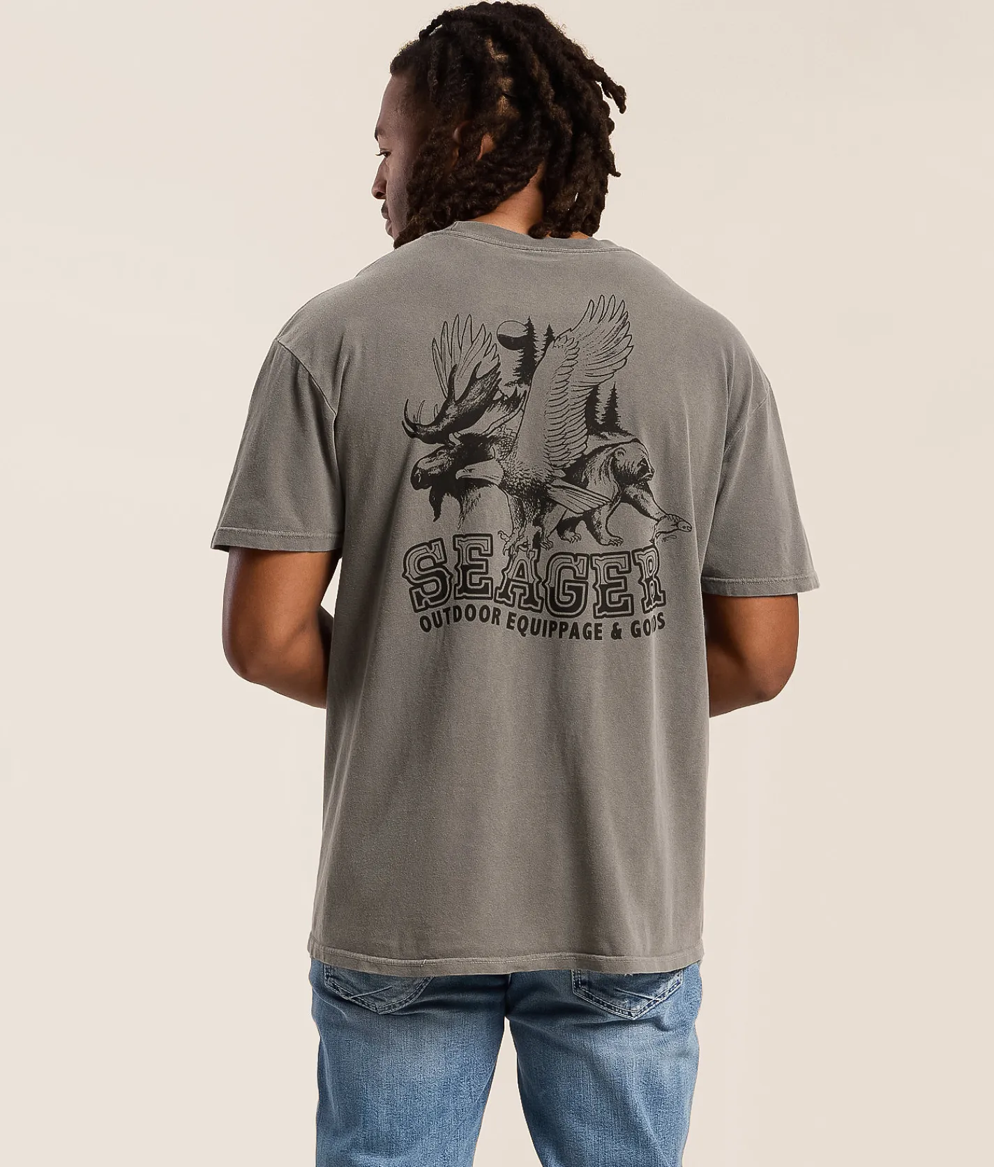 Tops|Graphic T-Shirts | Seager Reserve T-Shirt Pigment Grey