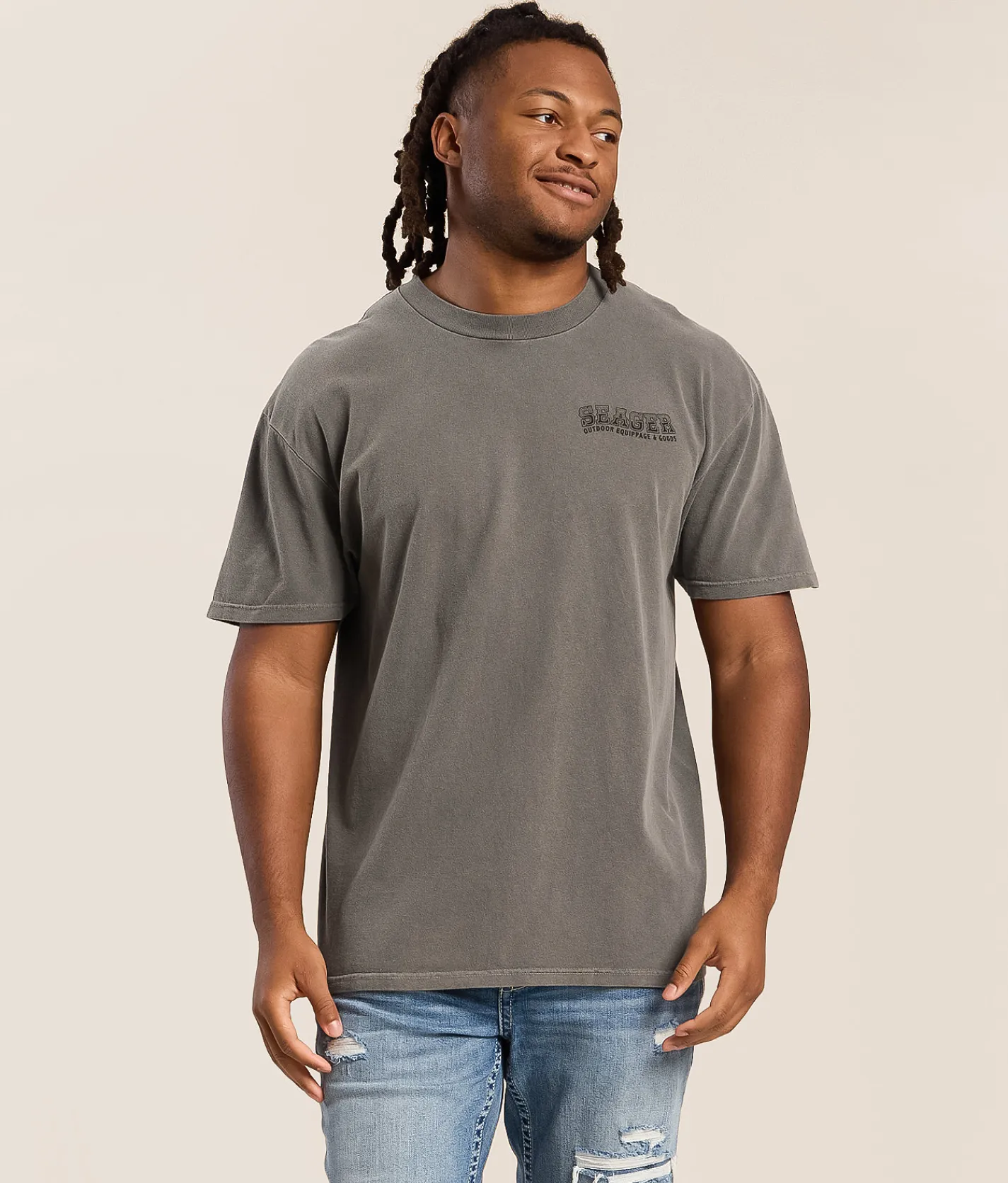 Tops|Graphic T-Shirts | Seager Reserve T-Shirt Pigment Grey