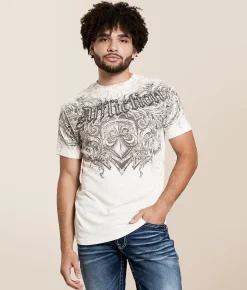 Affliction Residual Chaos T-Shirt Antique White Online