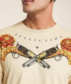 Tops|Graphic T-Shirts | Affliction Resistencia T-Shirt Peyote Pigment Due