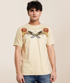 Tops|Graphic T-Shirts | Affliction Resistencia T-Shirt Peyote Pigment Due