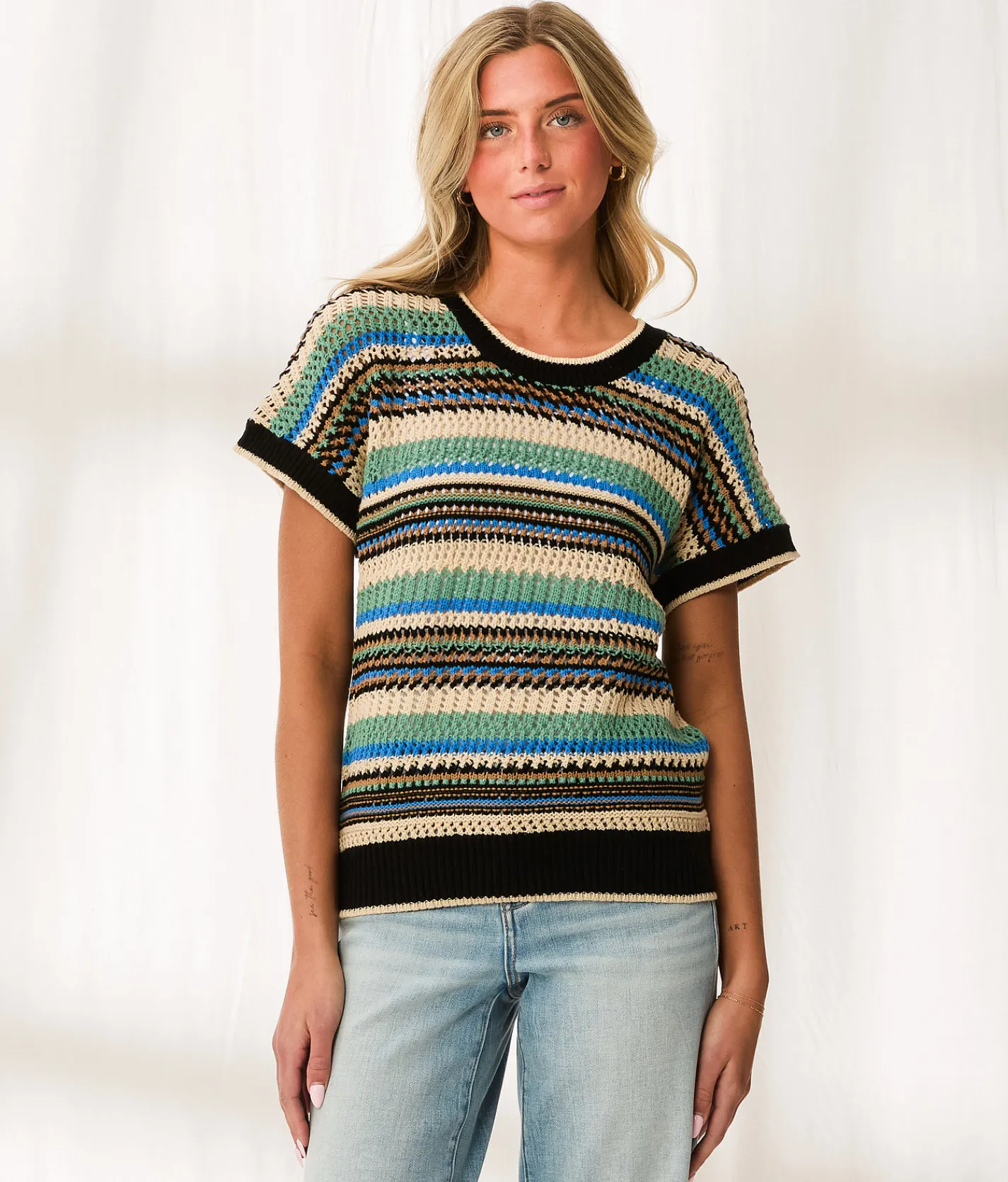 Tops | BKE Resort Edit - Striped Sweater Multi