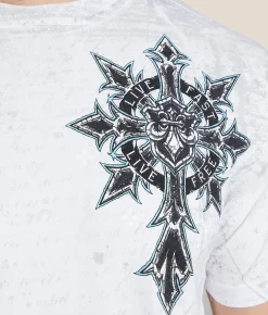 Tops|Graphic T-Shirts | Affliction Retribution T-Shirt White