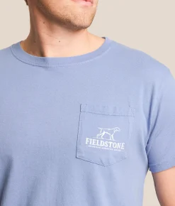 Fieldstone Retriever Hustle T-Shirt Washed Denim Best