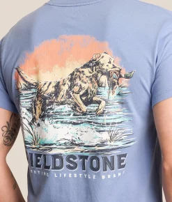 Fieldstone Retriever Hustle T-Shirt Washed Denim Best
