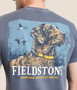 Tops|Graphic T-Shirts | Fieldstone Retrievers Watch T-Shirt Denim