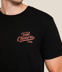 Graphic T-Shirts | Tail Chasers Club Retrievin' T-Shirt Black