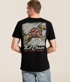 Graphic T-Shirts | Tail Chasers Club Retrievin' T-Shirt Black