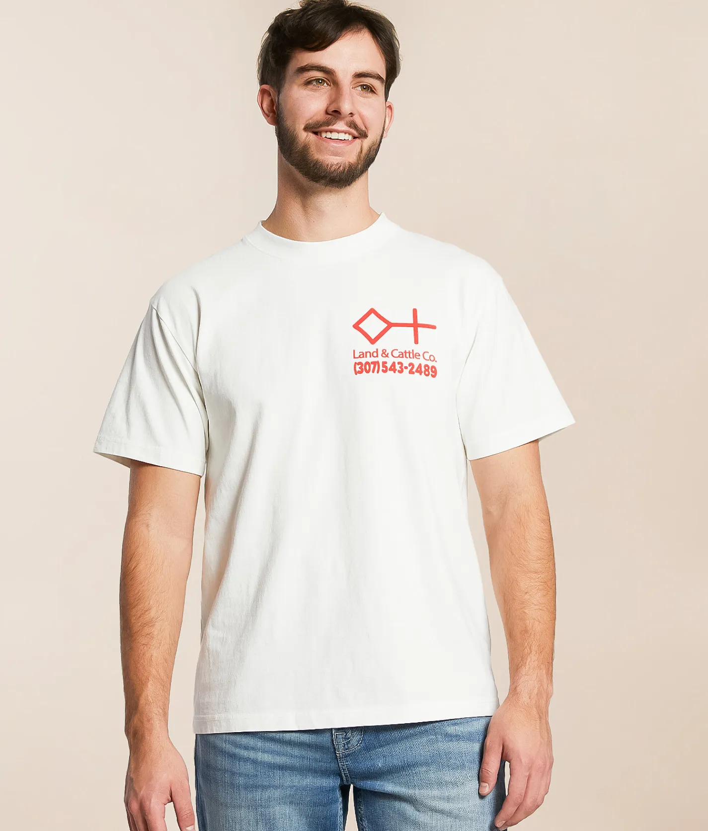 Graphic T-Shirts | Diamond Cross Ranch Retro Address T-Shirt White