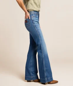 Wrangler® Retro Bailey High Rise Trouser Stretch Jean Mina Clearance