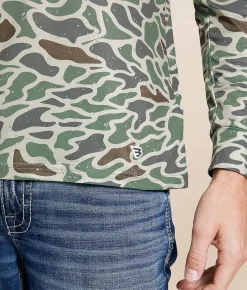 BURLEBO Performance Pullover Retro Duck Camo Hot
