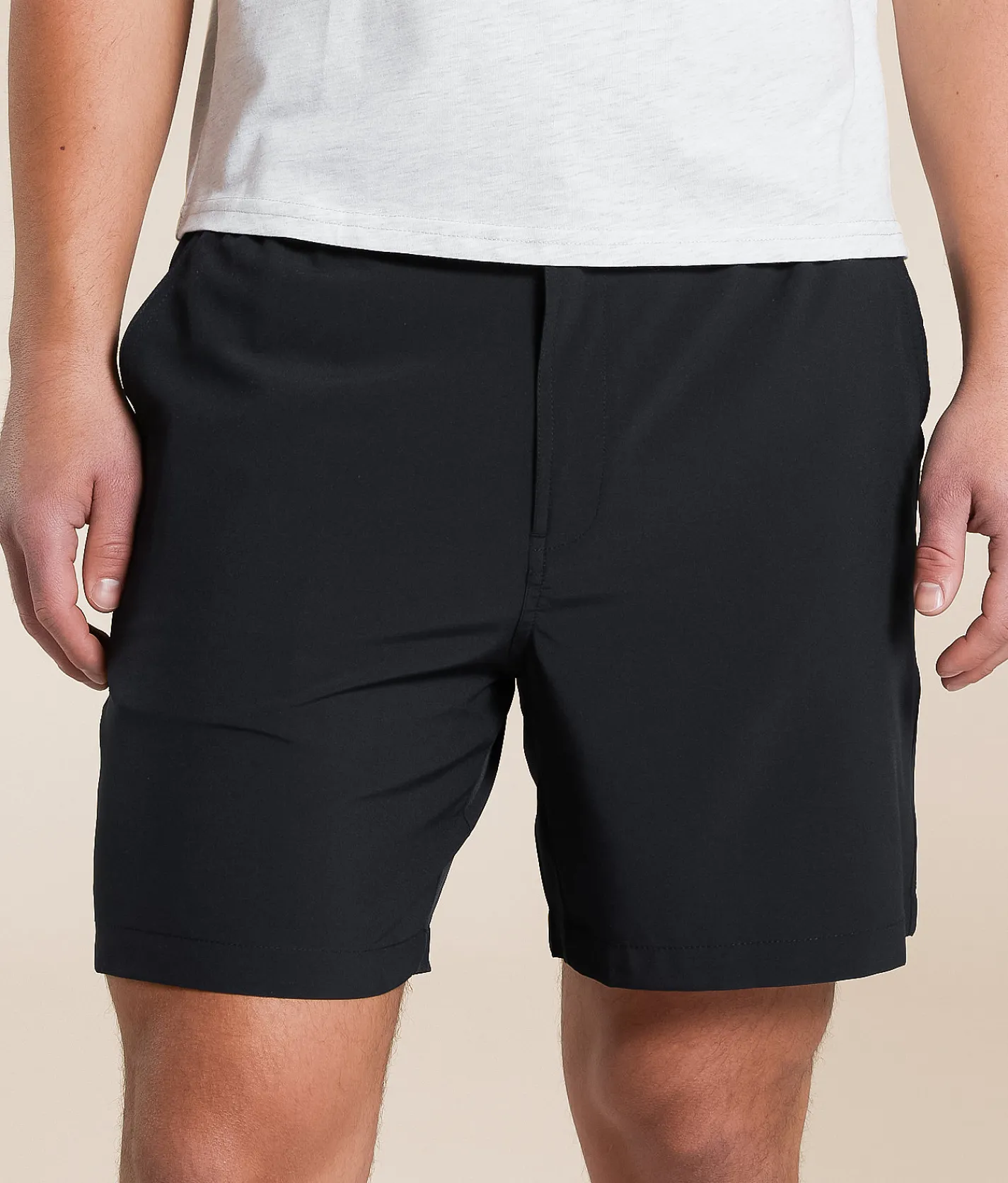 BURLEBO Retro Duck Stretch Walkshort Matte Black Sale