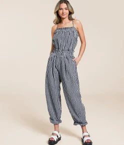 Rompers & Jumpsuits | Free People Retro Heatwave Jumpsuit Black Combo
