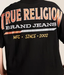 Tops|Graphic T-Shirts | True Religion Retro Logo T-Shirt Jet Black