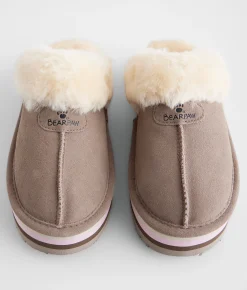 Shoes | Bearpaw Retro Loki Leather Slipper Stone