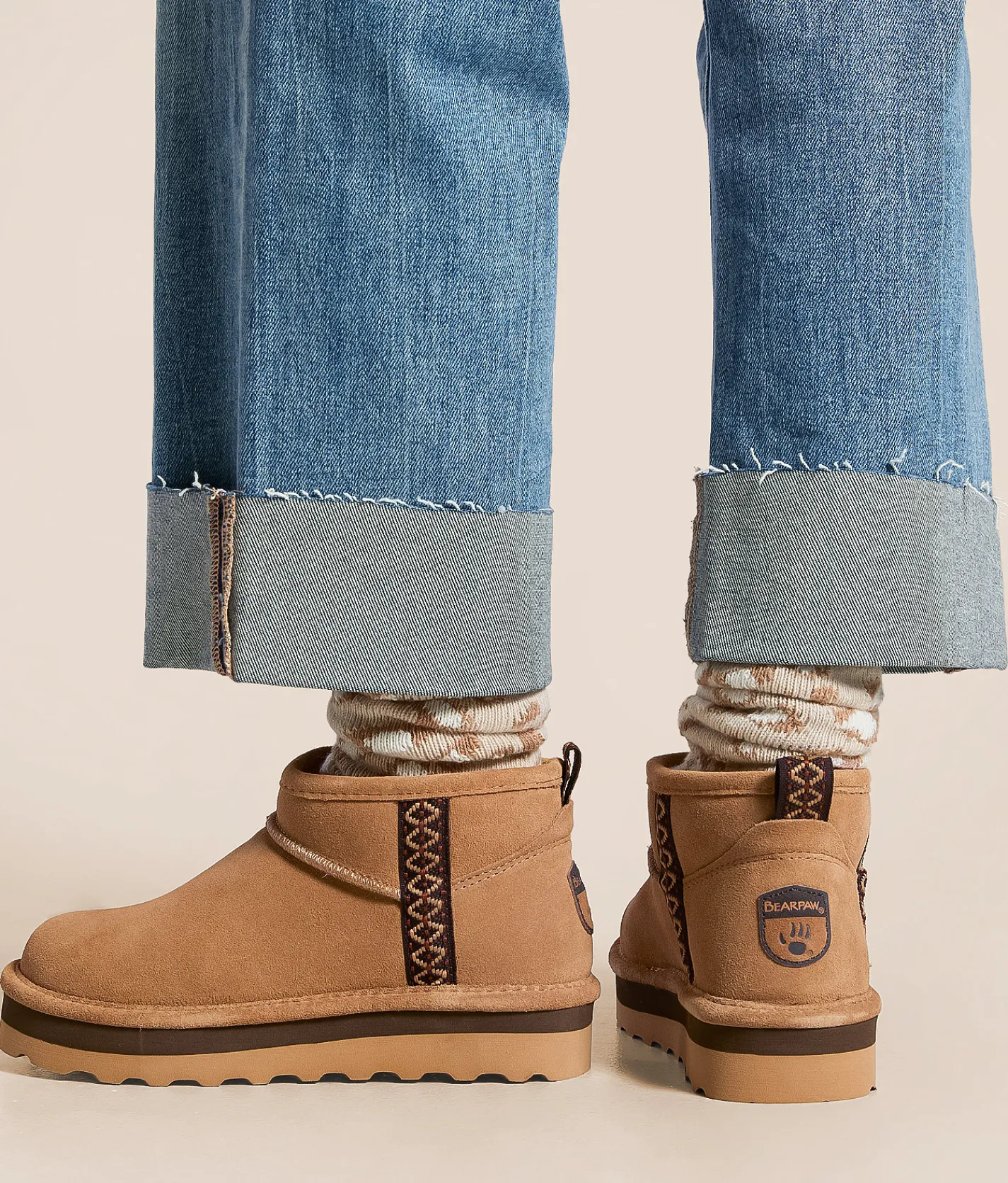 Shoes | Bearpaw Retro October Leather Ankle Boot Iced Coffee Multi