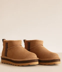 Shoes | Bearpaw Retro October Leather Ankle Boot Iced Coffee Multi