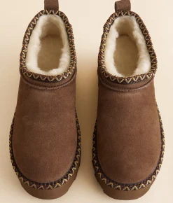 Bearpaw Retro Super Shorty Deco II Leather Ankle Boot Cocoa Online