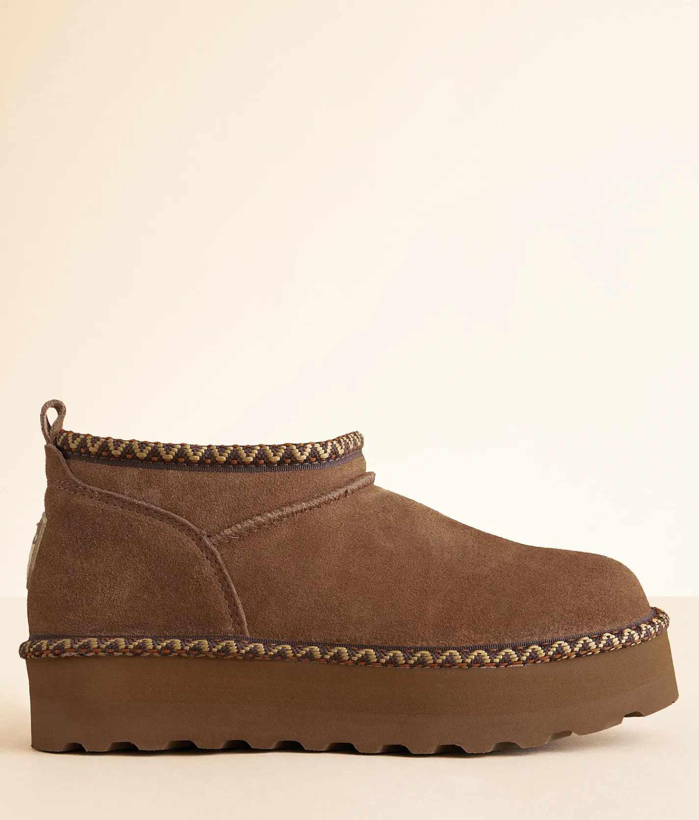 Bearpaw Retro Super Shorty Deco II Leather Ankle Boot Cocoa Online
