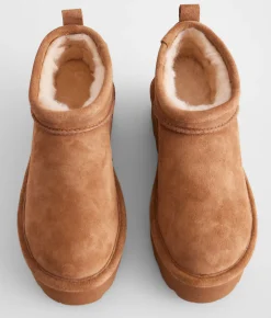 Shoes | Bearpaw Retro Super Shorty Platform Leather Ankle Boot Earth