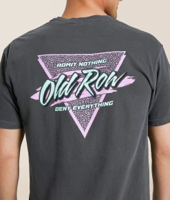 Old Row Retro Triangle T-Shirt Grey