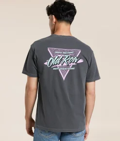 Old Row Retro Triangle T-Shirt Grey