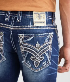 Rock Revival Jeans|Bottoms | Rock Revival Reuben Straight Stretch Jean Reuben J202