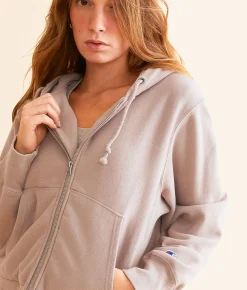 Tops|Activewear | Champion® Reverse Weave Stadium Hoodie Washed Evening Blush
