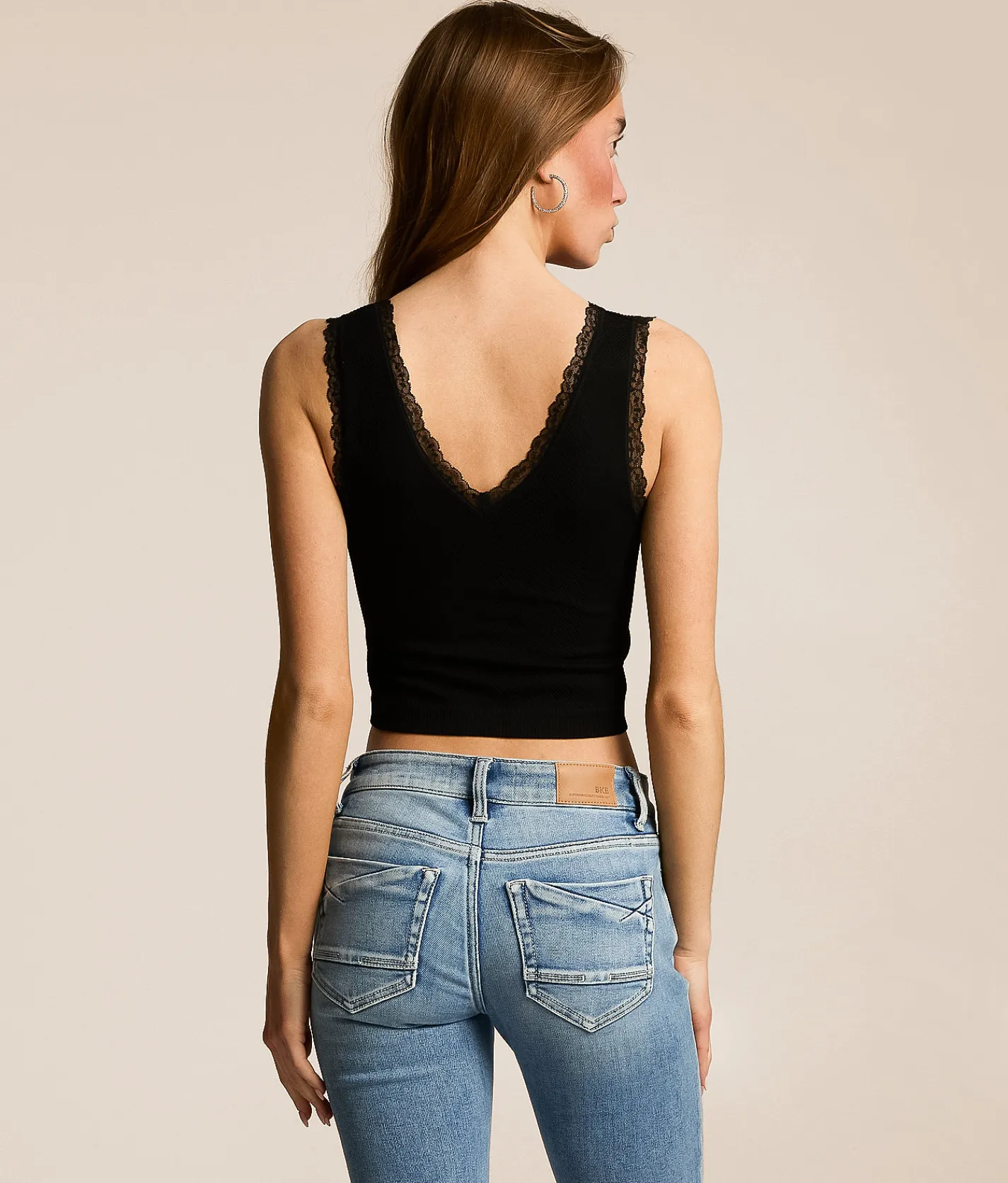 FITZ + EDDI Reversible Ribbed Brami Black Discount