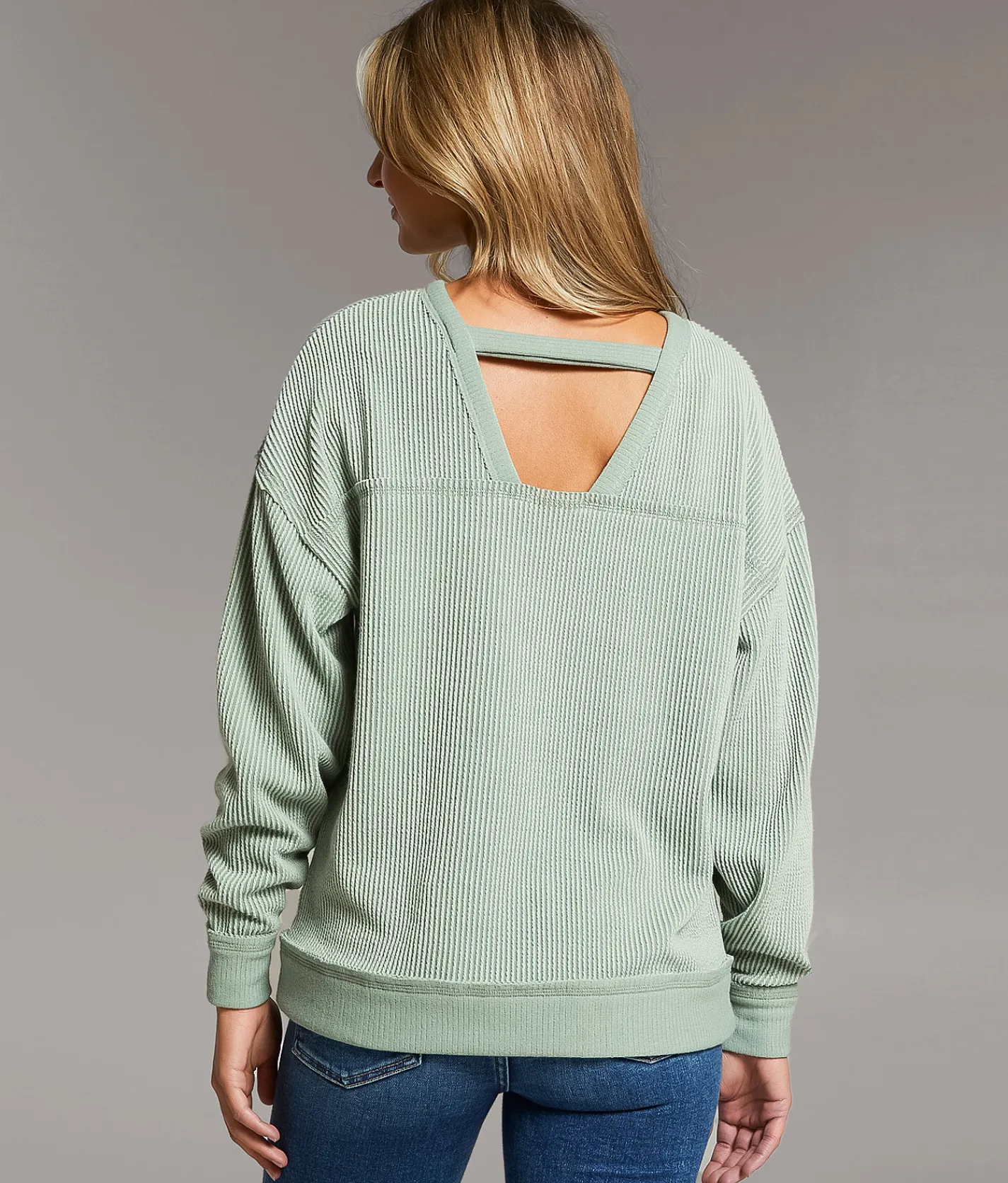 Tops | BKE Reversible Ribbed Knit Top Green Bay