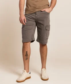 Salvage Revolt Cargo Stretch Short Eiffel Tower Grey Outlet