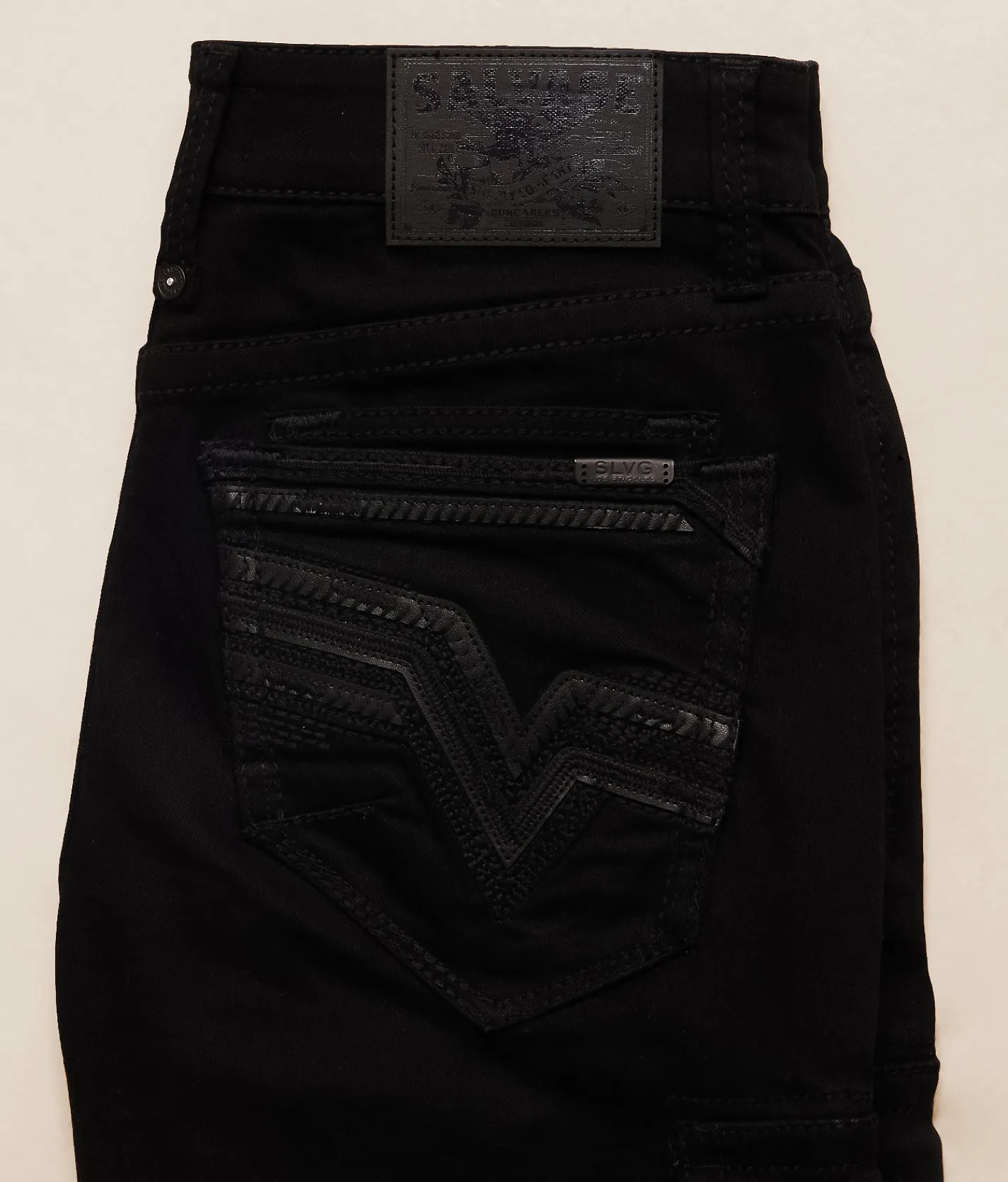 Bottoms|Shorts | Salvage Revolt Cargo Stretch Short Rinse Black